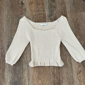 Mid Drift, Square-Neck Sweater